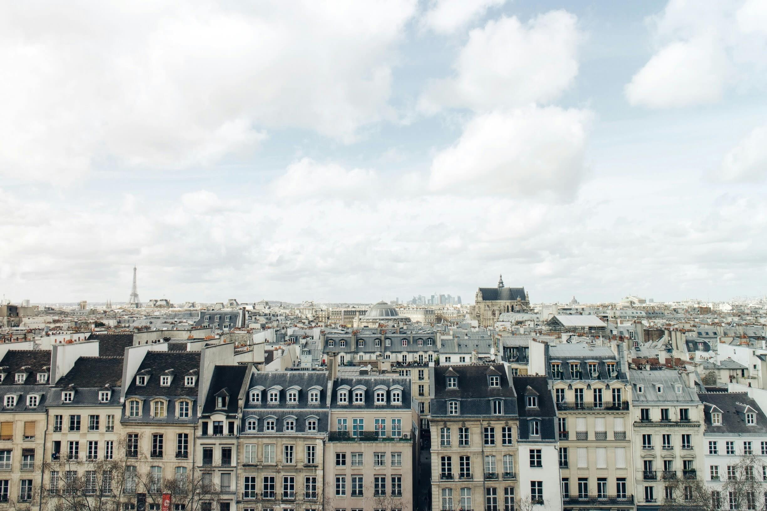 Vue aérienne du 9e arrondissement de Paris